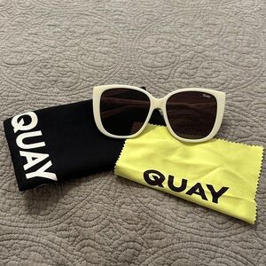 Quay Australia White Sunglasses